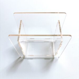 Blank transparent pen holder