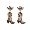 Wholesale Color Diamond Western Cowboy Hat Boots Alloy Earrings