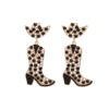 Wholesale Color Diamond Western Cowboy Hat Boots Alloy Earrings