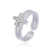 O1CN01wXyxSA25dx1eTdQr6_2212612967550-0-cib Wholesale Multi-layered Diamond Zircon Cross Open Adjustable Ring