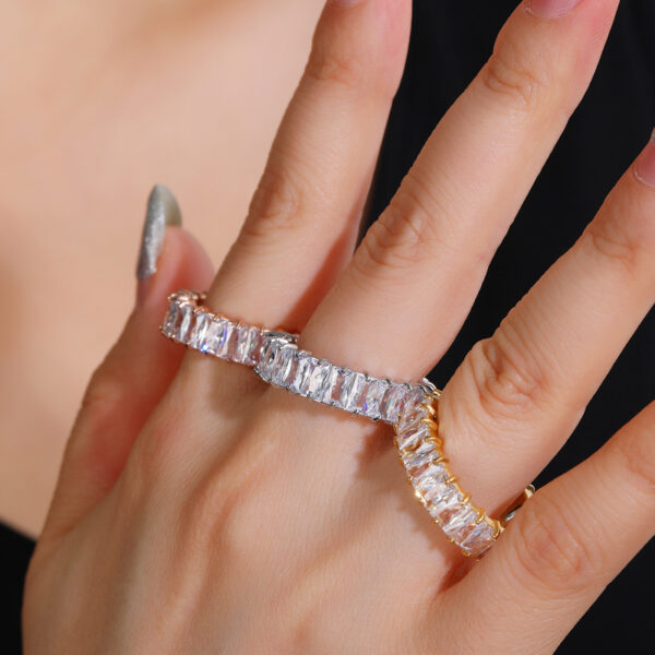 Wholesale Full Diamond Titanium Rings