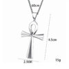 Wholesale Jewelry Alloy Bow Cross Pendant Necklace