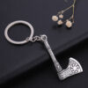 Wholesale Alloy Retro Style Viking Axe Keychain