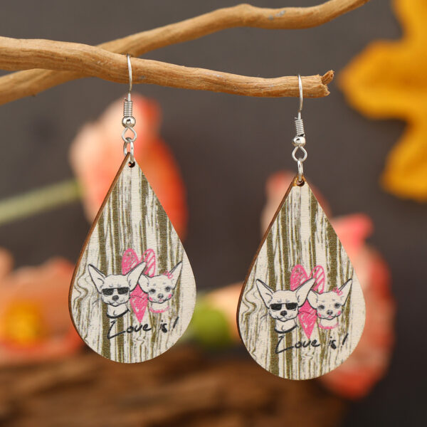 Wholesale Drop Long Western Style Wooden Earrings