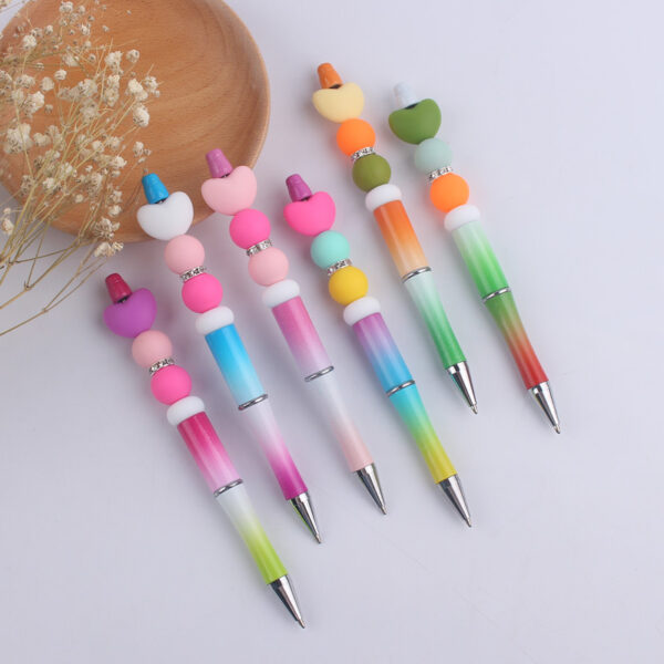Wholesale Cartoon Love Silicone Handmade Bead Pen