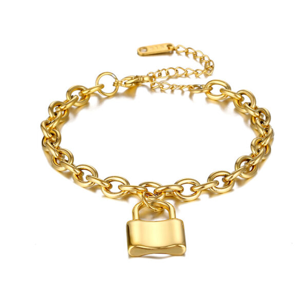 Wholesale Gold Pendant Stainless Steel Bracelet