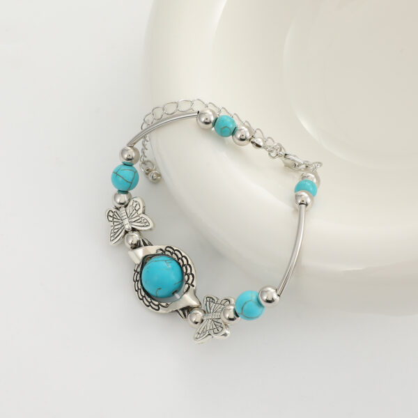 Wholesale Turquoise Butterfly Turtle Alloy Bracelet