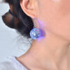 Wholesale Shaking Glowing Vintage Mirror Glass Ball Earrings