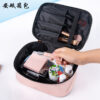 Wholesale PVC Transparent Double-layer Makeup Bag, Multifunctional Portable Waterproof Toiletries Bag, Storage Bag