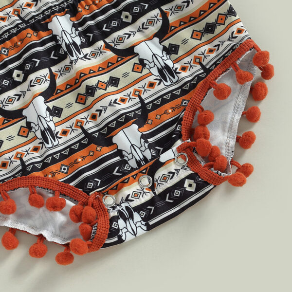Wholesale Cotton Western Style Aztec Pattern Baby Onesies