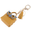 Wholesale Owl Bluetooth Headphones Artificial Leather Storage Bag Keychain