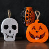 Wholesale Halloween Pumpkin Lantern LED Colorful Electronic Skull Candle Light