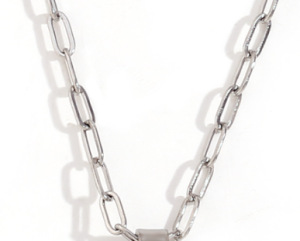 Single length 3.6 width 1.8 0 character chain 40+5cm - steel color