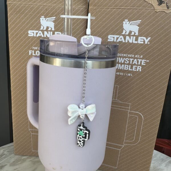 Wholesale Baked Paint Ice Cream Cup Straw Bow Cup Accessories