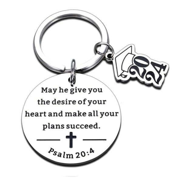 Wholesale Stainless Steel Graduation Season Inspirational Keychains