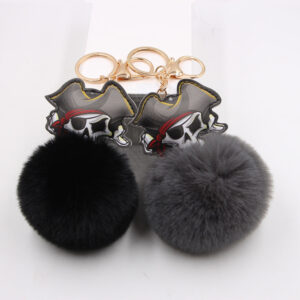 O1CN01wwKkzV1X3amEquj5q__2038122868-0-cib Wholesale Dark Series Pirates Halloween Skull Plush Keychain
