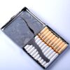 Wholesale Fashion 20 Pack Metal Clip Iron Creative Personality Automatic Open Cap Cigarette Box