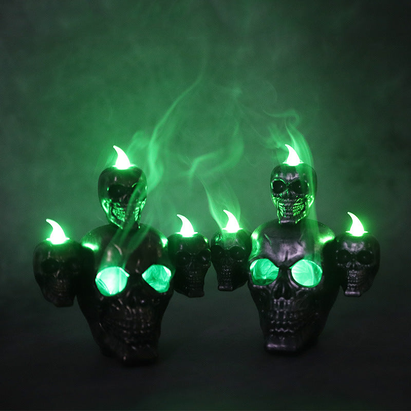 Wholesale Skull Lamp y Smoke Sandalwood LED Plastic Candle Lamp