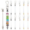 Wholesale New DIY Metal Beaded Cone Bullet Pole Lobster Buckle Pendant Keychain