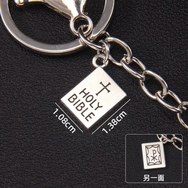 O1CN01wzQlgb1DdVVSWjrXb_2210139950239-0-cib Wholesale Alloy Turnable Book Cross Keychain