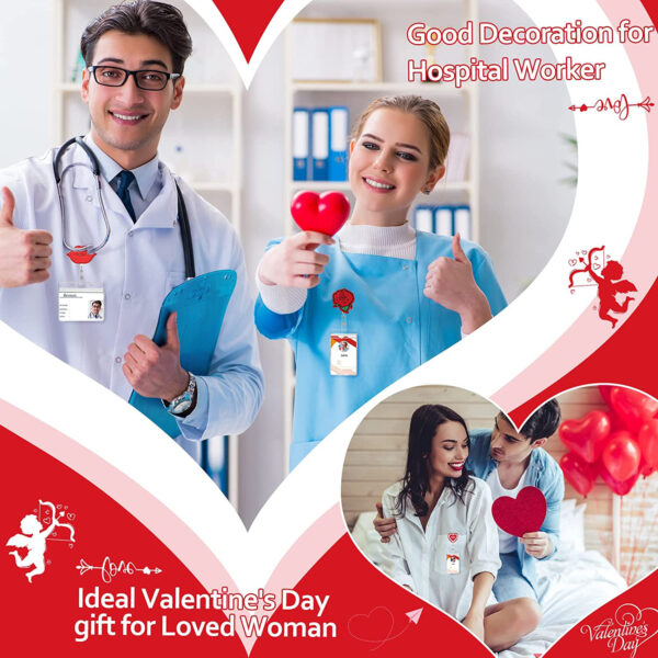 Wholesale Clover Rose Easter Rabbit Love Felt Fabric Badge Scroll Retractable ABS Keychain