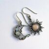 Wholesale Bohemian Wind Vintage Sun Moon Alloy Earrings