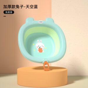 Thickened rabbit-sky blue (with lanyard)