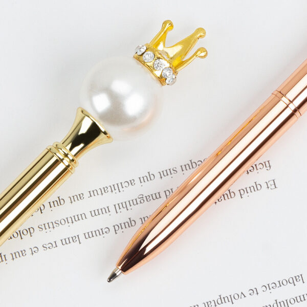 O1CN01x1rE7s1jndpQt2R4Q_2527334593-0-cib Wholesale Pearl Queen Crown Round Metal Ball Pen
