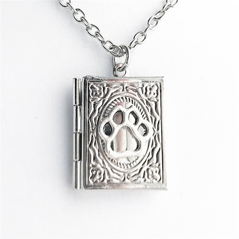Wholesale Cross-border foreign trade Amazon book lock necklace, photo lock gift book pendant factory direct sales