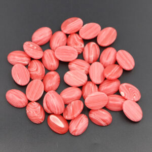 Red pattern / 13*18MM oval ring surface