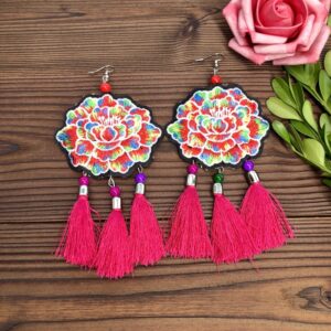 15-Big Peony Tassel (Colorful Rose Red)