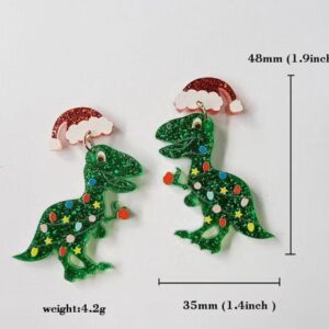 Santa hat dinosaur m158