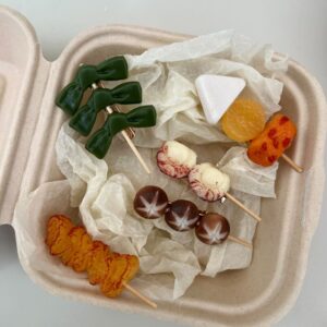 Wholesale Funny and Funny Simulation Food Grilled Skewers Hairpin