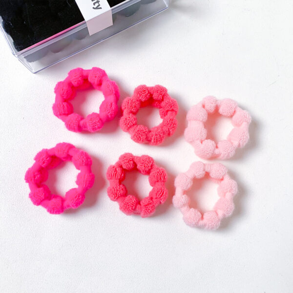 Wholesale Textile Wrinkle Small Size Fabric Hair Loop Rubber Band