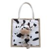 Wholesale large capacity graffiti cute calf canvas bag