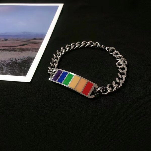 Wholesale Rainbow Titanium Steel Bracelet