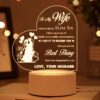 Wholesale Mother's Day Rechargeable Transparent Acrylic Gift Ornaments