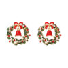 Wholesale Christmas Bell Garland Earrings with Studs