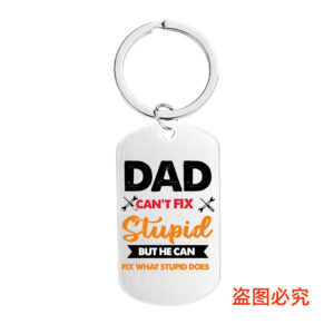 CW0080 brushed silver keychain