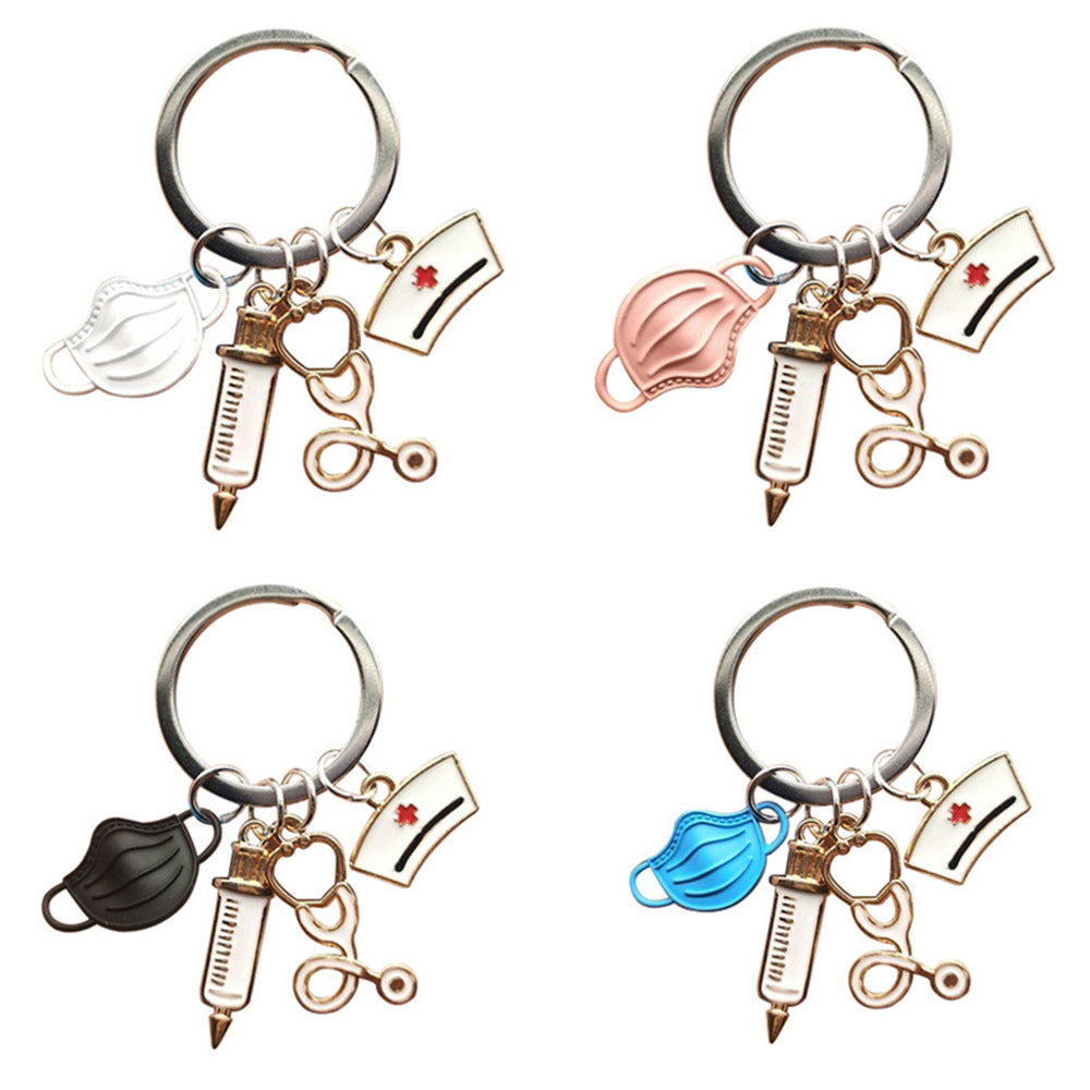 Wholesale Zinc Alloy Keychain Medical Ambulance Personnel Keychain