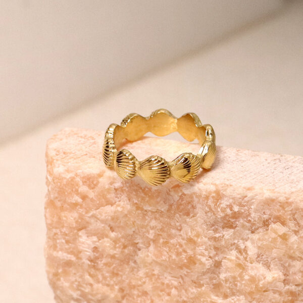 O1CN01xGuWNw1VHfc8vjWeO_4112122628-0-cib Wholesale Stainless Steel 18k Gold Plated Seashell Ring
