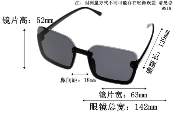 Wholesale PC Half Frame Sunglasses