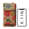 Wholesale Vintage Bohemian Style Wallet, Wood Grain Mobile Phone Bag, Zero PU Wallet
