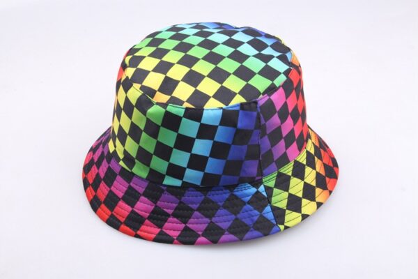 Wholesale Creative Plaid Printed Cotton Polyester Fisherman Hats