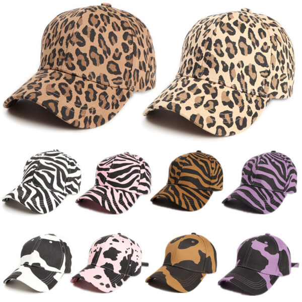 Wholesale Cotton Printed Cartoon Cow Curved Brim Baseball Caps