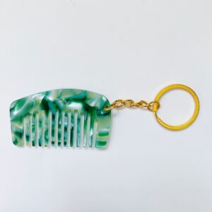 Ha cyan -5.3cm * 3.1cm / Gold key chain