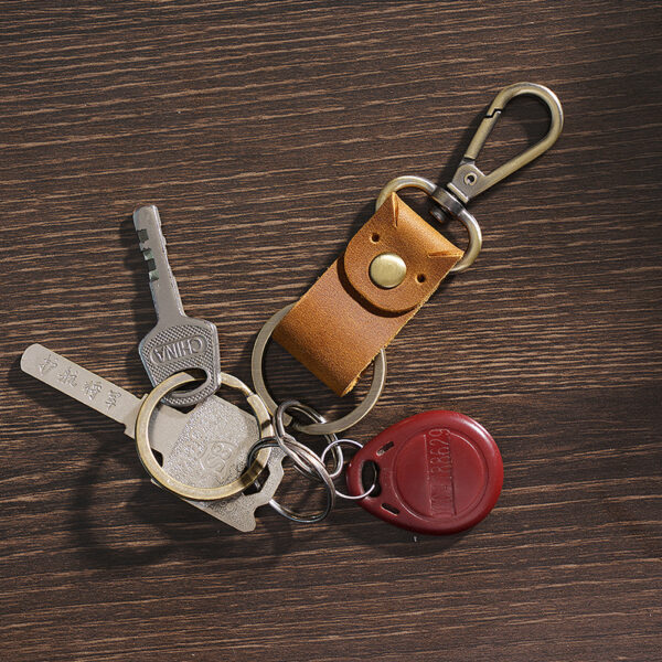 Wholesale Leather Vintage Cowhide Creative Keychain