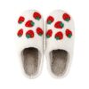 Wholesale Strawberry Warm Winter Soft Bottom Thickened Non-slip Cotton Slippers