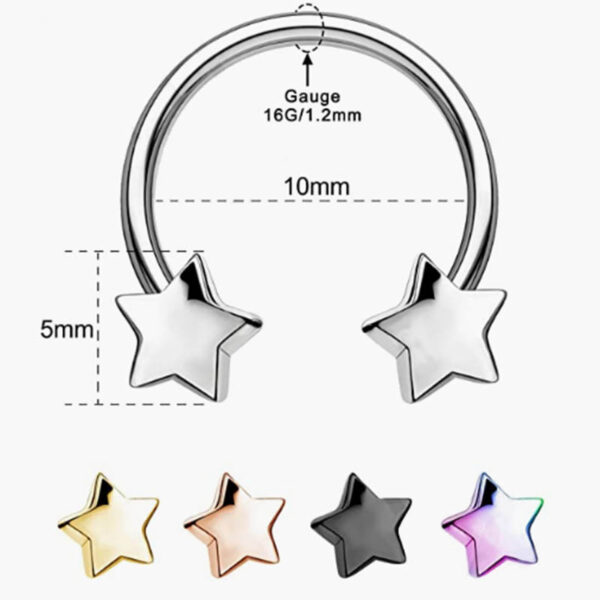 Wholesale Stainless Steel Star Cool Earrings