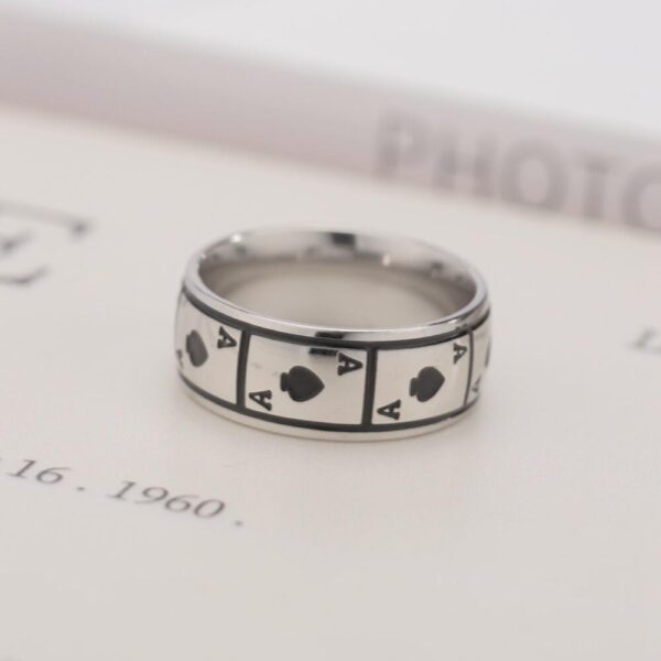 O1CN01xQWu332HxRMYdPlf6_2647339217-0-cib Wholesale Ace of Spades Titanium Steel Ring Ring